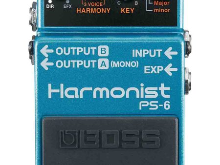 Boss PS6 Harmonist Pedal 3 Voice Guitar Harmony Effects Pedal For Discount