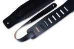 Levy s Leathers DM1PD-BLK 3″ Leather Guitar Strap - Black Sale