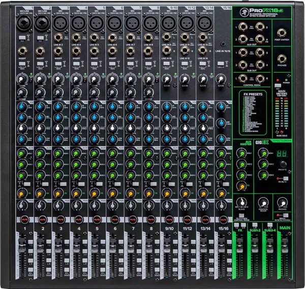 Open Box: Mackie ProFX16v3 16-Channel Professional Effects Mixer with USB For Discount