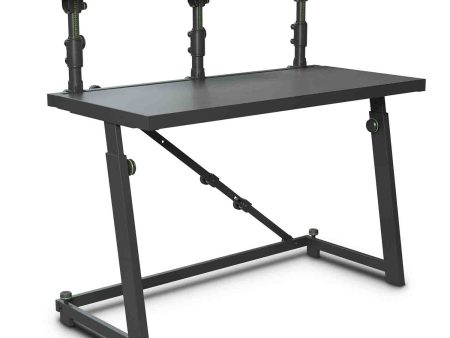 B-Stock: Gravity FDJT 01 DJ Desk with Adjustable Loudspeaker and Laptop Trays For Discount