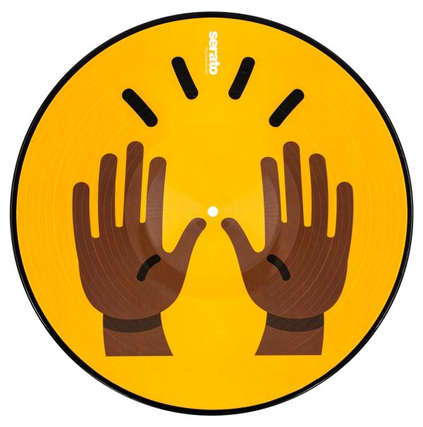 B-Stock: Serato SCV-PS-EMJ-1 Emoji Series 1 Hands, 12” Control Vinyl for Serato DJ - Pair Hot on Sale