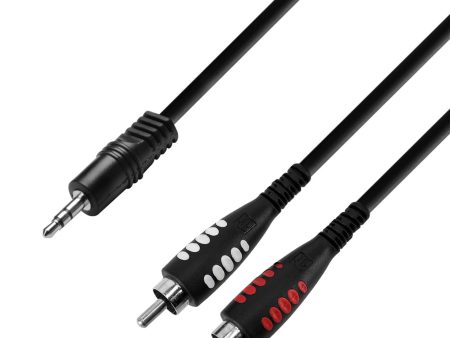 Adam Hall K3YWCC0300, 3 Star Series 2 RCA x Minijack Audio Cable - 3 m Online Sale