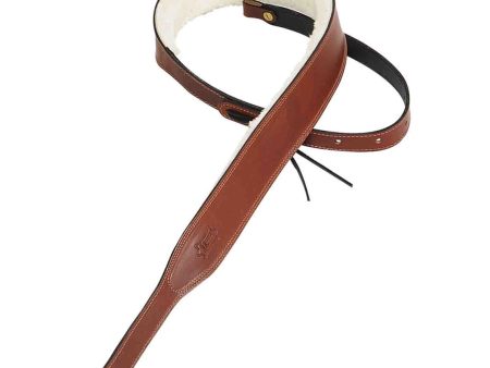 Levy s Leathers PMB42-WAL 2″ Veg-tan Leather Banjo Strap - Brown Fashion