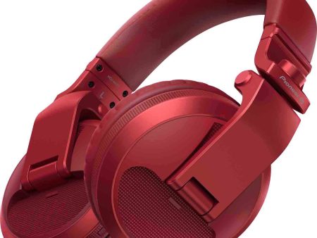 B-Stock: Pioneer DJ HDJ-X5BT-R Bluetooth Headphones - Red Hot on Sale