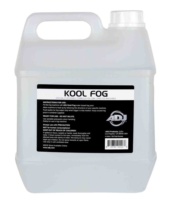 ADJ Lighting KOOL FOG Low Lying Fog Fluid - 4 Litre For Sale