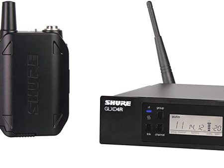 B-Stock: Shure GLXD14R-Z2 Rechargeable Wireless System with WA302 2.5  TA4F to 1 4  Guitar Cable, Half Rack Supply