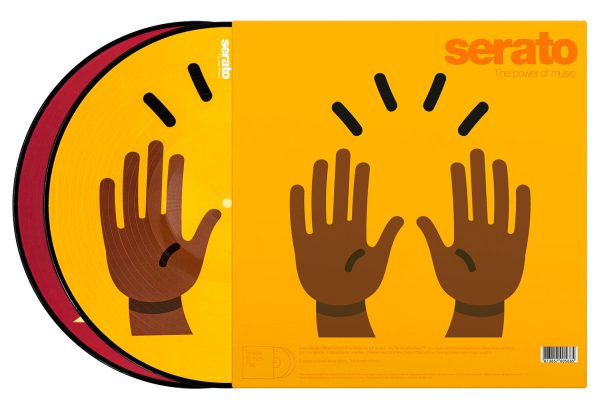 B-Stock: Serato SCV-PS-EMJ-1 Emoji Series 1 Hands, 12” Control Vinyl for Serato DJ - Pair Hot on Sale