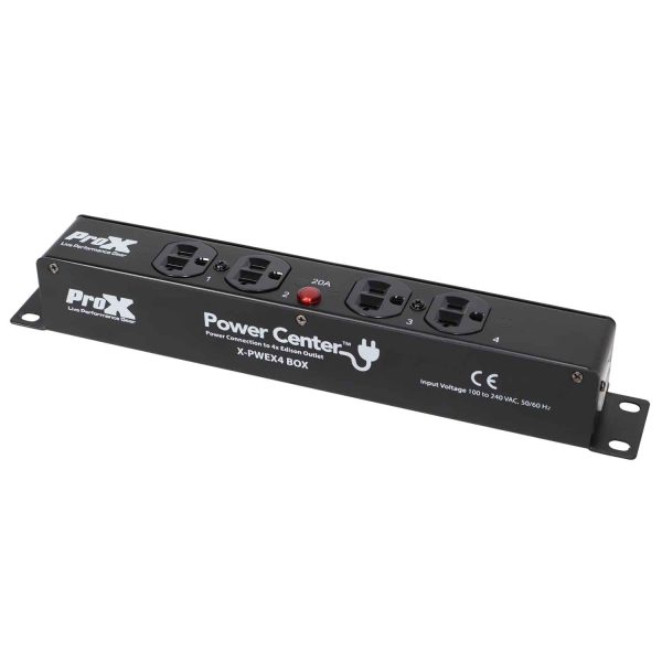 B-Stock: ProX X-PWEX4 BOX Power Center for Indoor Power Connector Compatible to 4X Edison Power Outlet Discount