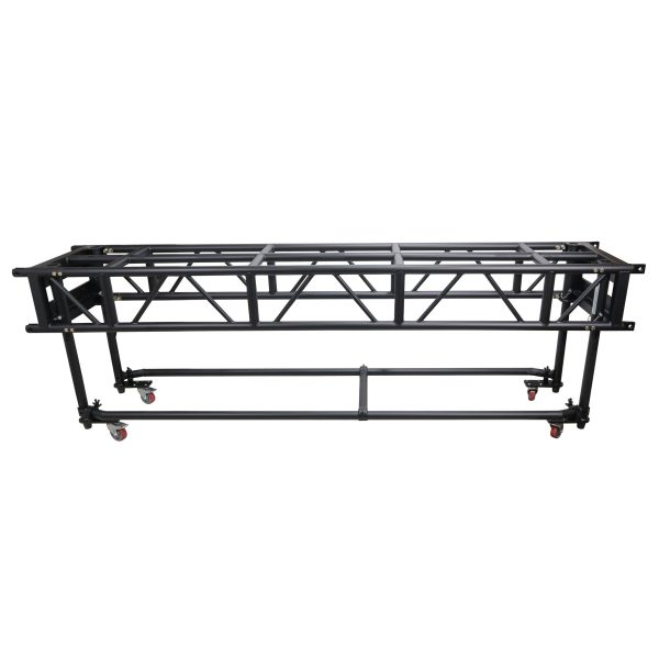 ProX XT-PRERIG10FTBLK, 10  FT Pre-Rig Truss Segment with Removable Rolling Base System - Black Fashion