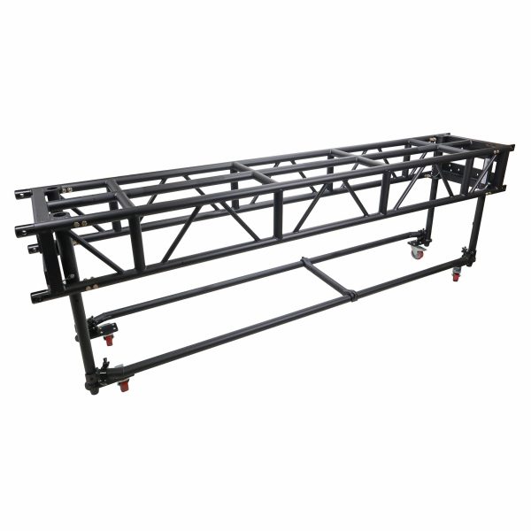 ProX XT-PRERIG10FTBLK, 10  FT Pre-Rig Truss Segment with Removable Rolling Base System - Black Fashion