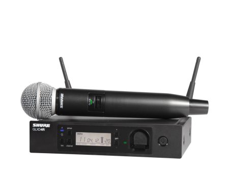 B-Stock: Shure GLXD24R SM58-Z2 Rechargeable Wireless System with SM58 Vocal Microphone For Sale