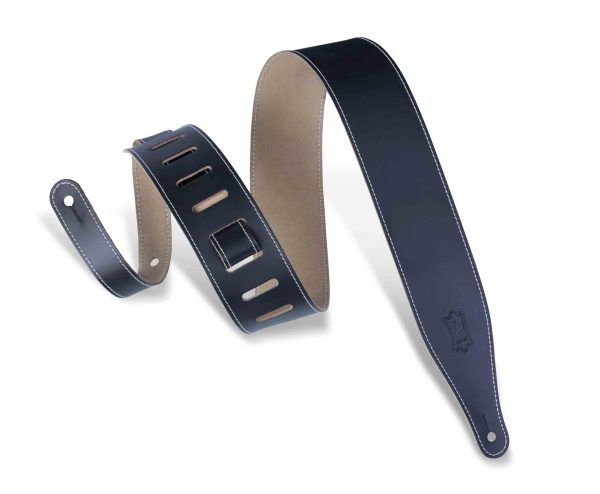 Levy s Leathers DM17-BLK Leather Guitar Strap - Black For Cheap