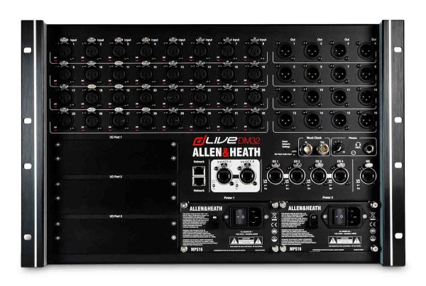 Allen & Heath dLive DM32 MixRack with 32 Line Inputs and 16 Line Outputs on Sale