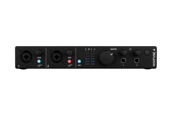 Arturia MiniFuse 4 Portable 4x4 USB Type-C Audio MIDI Interface - Black Online now