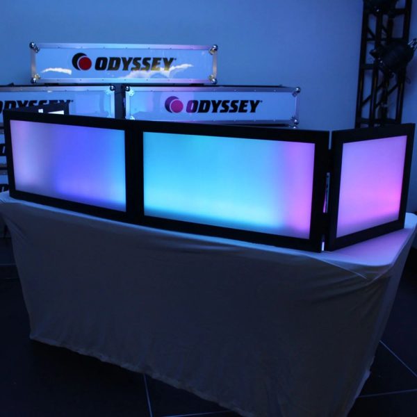 B-Stock: Odyssey SWFTT5816B, 58 X 16 Inches White Pro DJ Facade With Black Frame Discount