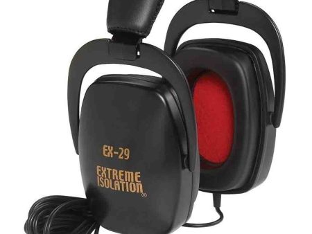 B-Stock: Direct Sound EX-29 Dynamic Closed Headphones with 10  Headphone Extension Cable - Black Fashion