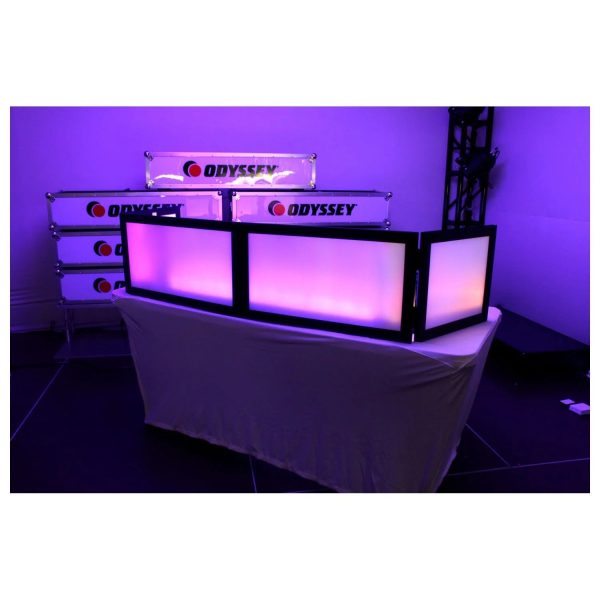 B-Stock: Odyssey SWFTT5816B, 58 X 16 Inches White Pro DJ Facade With Black Frame Discount