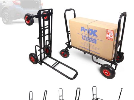 ProX X-ROLLNRUN Folding 8-in-1 Multi-Cart Rolling Utility, Dolly Height Adjustable Rolling Hand Truck For Discount