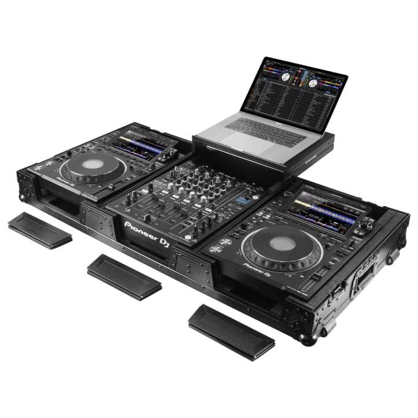 B-Stock Scratch & Dent: Odyssey FZGS12CDJWXD2BL Extra Deep DJ Coffin Case for 12″ Format DJ Mixer and Two Media Players with Glide Platform - Black For Discount