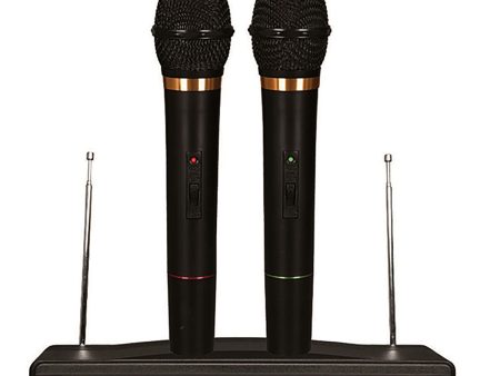 Nutek MC-0306 Twin Pack Wireless Dynamic Microphones For Sale