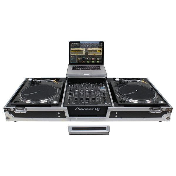 B-Stock: Odyssey FZGSLBM12WR DJ Flight Coffin Case for 12″ Format DJ Mixer and Two Battle Position Turntables Online now