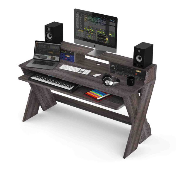 Glorious Sound Desk Pro for Professional Studio Workstation - Walnut Fashion