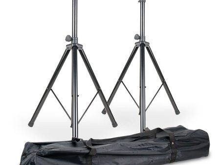 ADJ SPSX2B, Two Universal Speaker Stands with a Carrying Bag on Sale