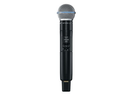 B-Stock: Shure SLXD2 B58-H55 Handheld Wireless Microphone Transmitter with Beta 58A Interchangeable Capsule - H55 (514-558 MHz) Online Hot Sale