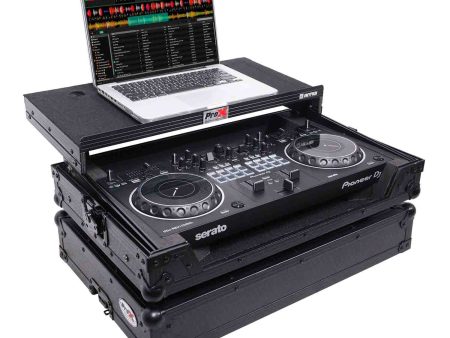 B-Stock: ProX X-DDJREV1LTBL Flight Case for Pioneer DDJ-REV1 Digital Controller with Sliding Laptop Shelf - Black on Black For Cheap