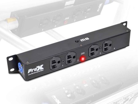 B-Stock: ProX X-PWEX4 BOX Power Center for Indoor Power Connector Compatible to 4X Edison Power Outlet Discount