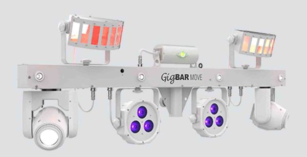 B-Stock: Chauvet DJ GIGBAR MOVE 5-in-1 Lighting System with Pre-Mounted On a Single Bar- White Online Hot Sale