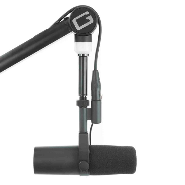 B-Stock: Gator Frameworks GFWMICBCBM4000 Professional Broadcast Boom Mic Stand with Led Light Supply