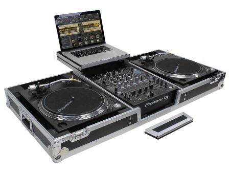 B-Stock: Odyssey FZGSLBM12WR DJ Flight Coffin Case for 12″ Format DJ Mixer and Two Battle Position Turntables Online now