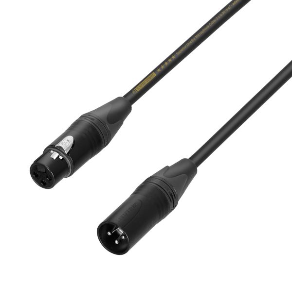 Adam Hall Cables 5 STAR MMF 0300, Microphone Cable Neutrik XLR Female to XLR Male - 3 m Online now