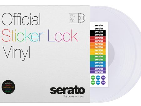 B-Stock: Serato SCV-PS-SL-BM Sticker Lock 12  Control Vinyl pressing for Serato DJ - Pair Discount