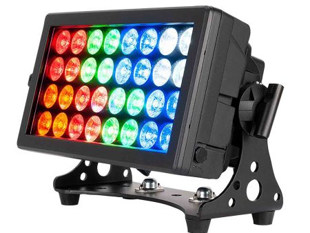 ADJ 32 Hex Panel IP, IP65 Rated Wash   Blinder   Uplight   Color Strobe Fixture - Black Online Sale