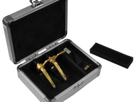 B-Stock: Odyssey KCC2PR2SD, KROM Series Silver Diamond PRO2 Case for Two Turntable Needle Cartridges For Discount