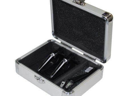 B-Stock: Odyssey KCC2PR2SL, KROM Series Silver PRO2 Case for Two Turntable Needle Cartridges Fashion