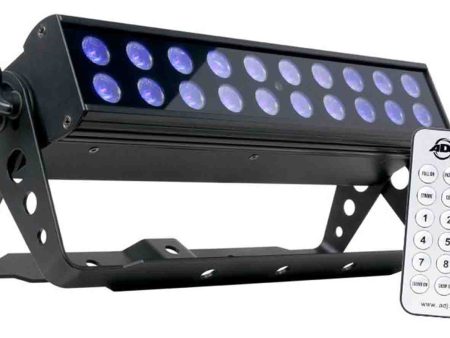 ADJ UV LED BAR20 IR, Ultraviolet LED Black Light with UC IR Wireless Remote Sale