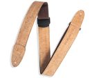 Levy s Leathers MX8-NAT 2-inch Cork Guitar Strap in Natural Fashion