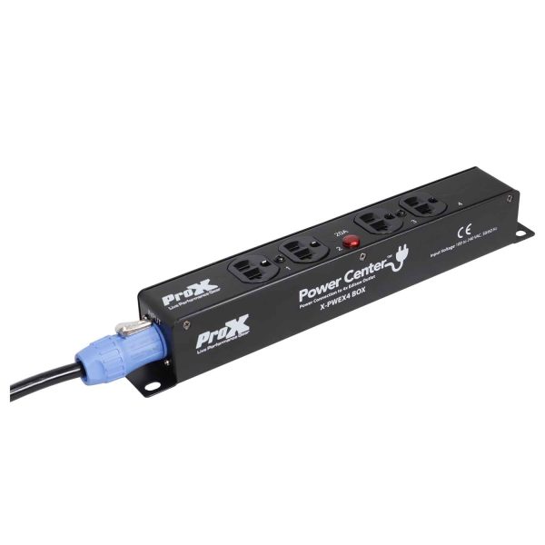 B-Stock: ProX X-PWEX4 BOX Power Center for Indoor Power Connector Compatible to 4X Edison Power Outlet Discount