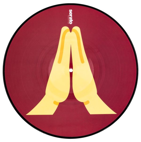 B-Stock: Serato SCV-PS-EMJ-1 Emoji Series 1 Hands, 12” Control Vinyl for Serato DJ - Pair Hot on Sale