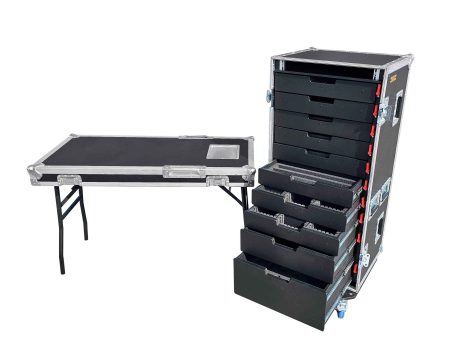 ProX XZF-10DTW, ATA Style (10) Rolling Utility Drawer Locking Tool Chest Organizer Flight Supply