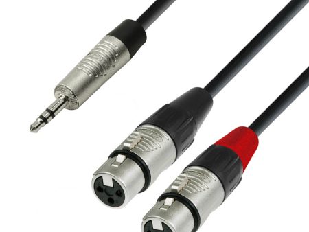 Adam Hall K4YWFF0300, 4 Star Series 2 XLR Female x Minijack TRS Audio Cable - 3 m Cheap