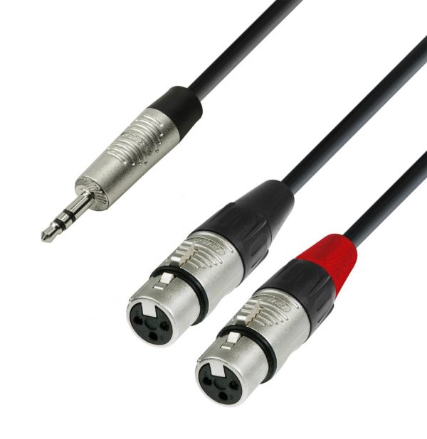 Adam Hall K4YWFF0300, 4 Star Series 2 XLR Female x Minijack TRS Audio Cable - 3 m Cheap