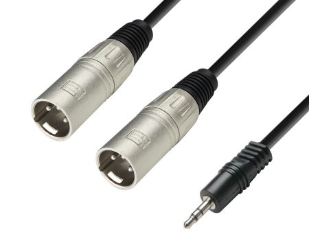 Adam Hall K3YWMM0300, 3 Star Series 2 XLR Male x Minijack Audio Cable - 3 m Online now