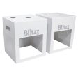 B-Stock: ProX X-BLITZZ-FX COVER X2 2x Aluminium White Covers for BlitzzFX Cold Spark Machine For Sale