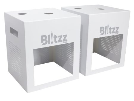 B-Stock: ProX X-BLITZZ-FX COVER X2 2x Aluminium White Covers for BlitzzFX Cold Spark Machine For Sale