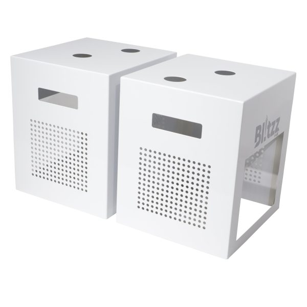 B-Stock: ProX X-BLITZZ-FX COVER X2 2x Aluminium White Covers for BlitzzFX Cold Spark Machine For Sale