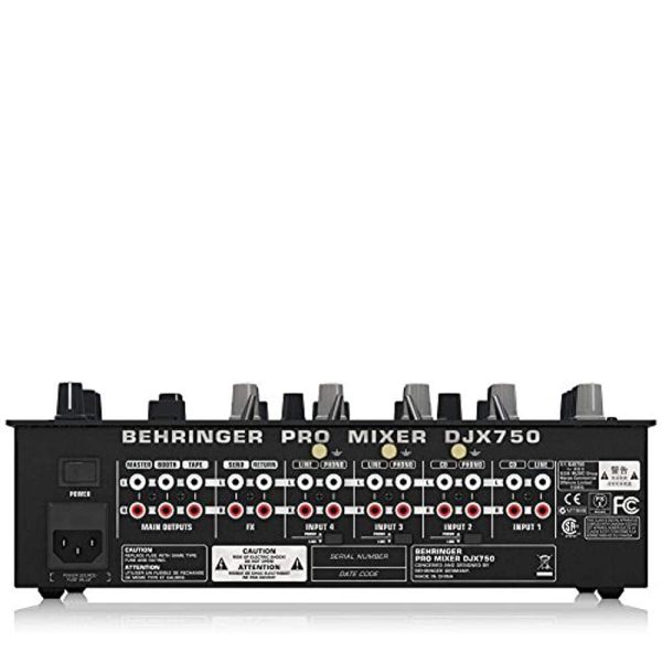 Behringer DJX750, Professional 5-Channel DJ Mixer with Advanced Digital Effects and BPM Counter Online